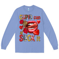 Colony Blue cupid can suck it Long Sleeve Tee - NancyCooperArtShop