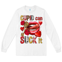 White cupid can suck it Long Sleeve Tee - NancyCooperArtShop