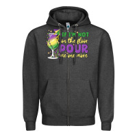 Charcoal Heather if i'm not on the floor pour me one more Zipper Hoodie - MaliasSmallBusiness