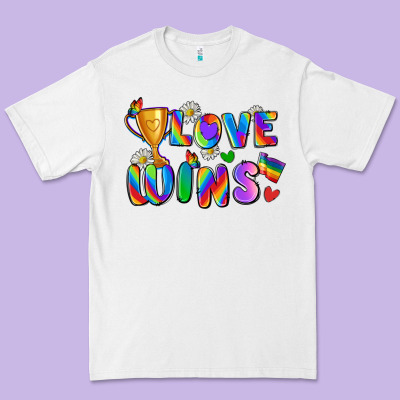 Love Wins Premium Tee Designed By Zillion Design Studio