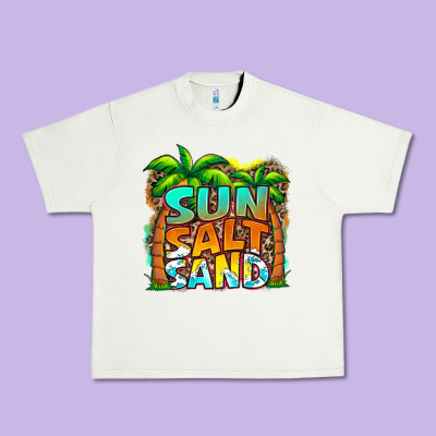 Sun Salt Sand Summer Urban Heavy Tee Designed By Jasminsmagicworld