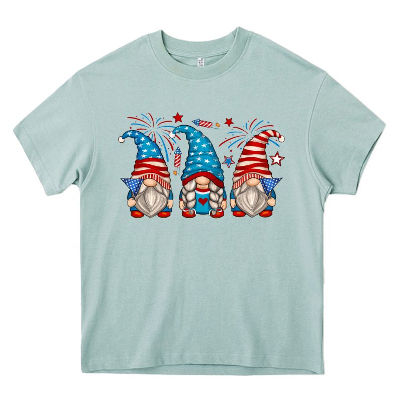 Fourth Of July Gnomes Heavy Core Tee by Zillion Design Studio | Teevron