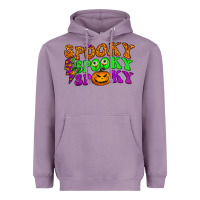 Lavender spooky with lightning bolt Heavyweight Hoodie - BundleAndBundleShop