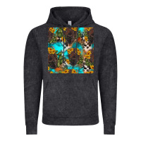 Vintage Black western bison and sunflowers seamless pattern Vintage Hoodie - HRA Design Shop