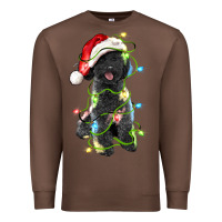 Chestnut christmas black poodles dog Premium Sweatshirt - LillyAllenDesigns