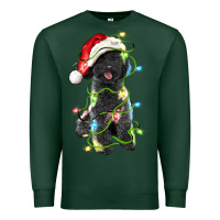 Sports Green christmas black poodles dog Premium Sweatshirt - LillyAllenDesigns