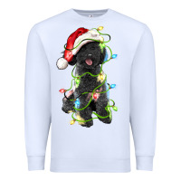 White christmas black poodles dog Premium Sweatshirt - LillyAllenDesigns