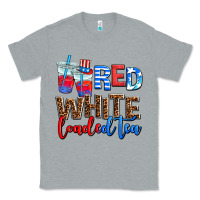 Heather Grey Red white loaded tea Classic Tee - AdoDesignShop