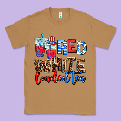 Red White Loaded Tea Classic Tee Designed By Adodesignshop
