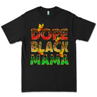 Black dope black mama with butterflies Premium Tee - texasbilliewilder