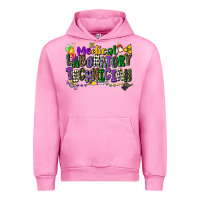 Fuchsia Pink medical laboratory technician mardi gras Urban Hoodie - CowGirlArtShop