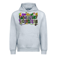 Heather Grey medical laboratory technician mardi gras Urban Hoodie - CowGirlArtShop