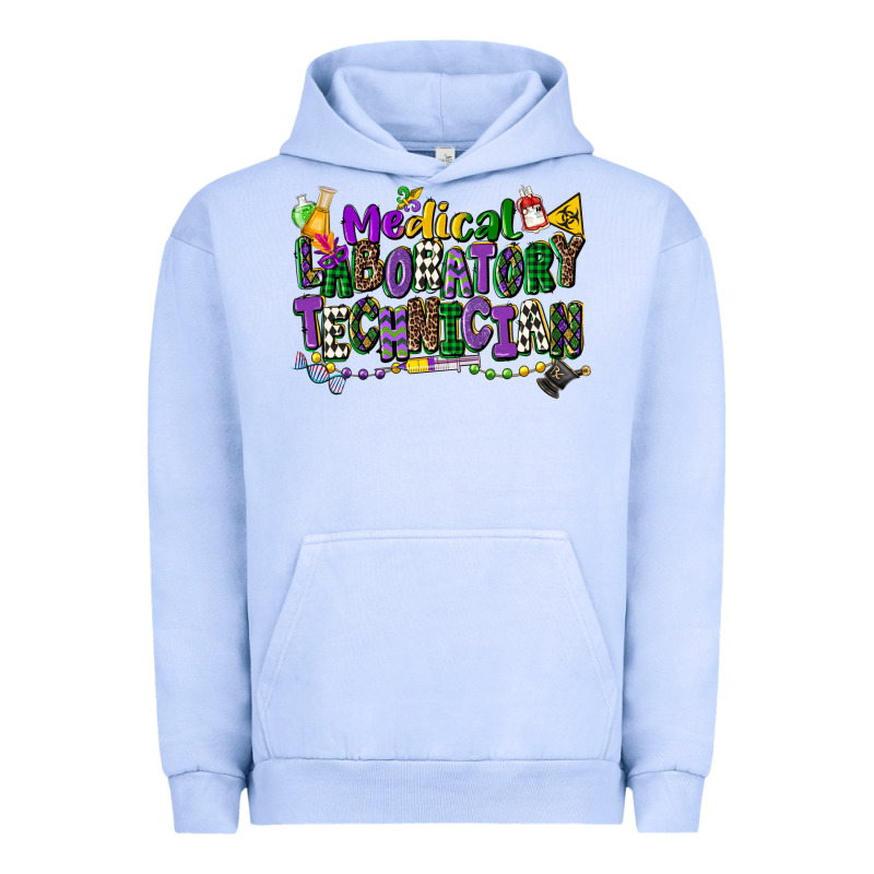 Medical Laboratory Technician Mardi Gras Urban Hoodie by CowGirlArtShop | Teevron