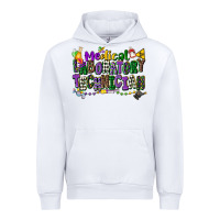 White medical laboratory technician mardi gras Urban Hoodie - CowGirlArtShop