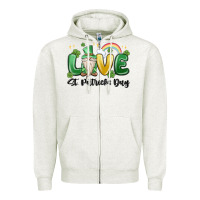 Love St. Patricks Day Gnome Zipper Hoodie | Teevron