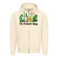 Sandshell love st. patricks day gnome Zipper Hoodie - MaliasSmallBusiness