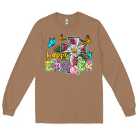 Toasted Coconut happy easter cross Long Sleeve Tee - BarkalooDesign