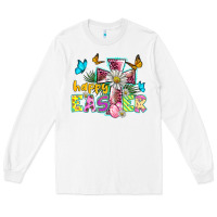 White happy easter cross Long Sleeve Tee - BarkalooDesign