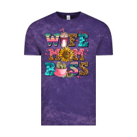 Cloud Purple wife mom boss Vintage Tee - AdoDesignShop
