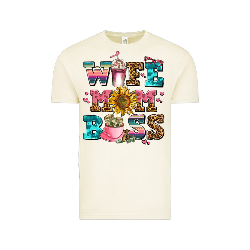 Wife Mom Boss Vintage Tee by AdoDesignShop | Teevron