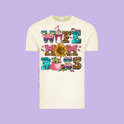 Wife Mom Boss Vintage Tee Designed By Adodesignshop