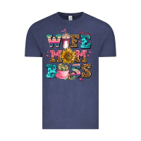Vintage Denim wife mom boss Vintage Tee - AdoDesignShop