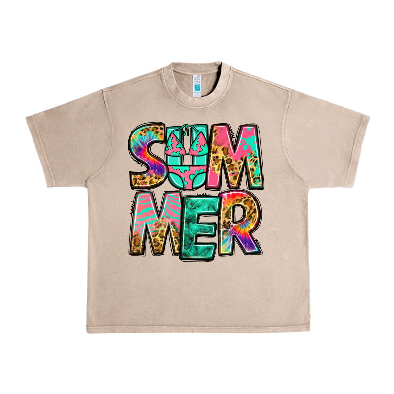Summer Leopard Tie Dye Urban Heavy Tee by Jasminsmagicworld | Teevron