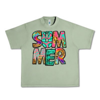 Oil Green summer leopard tie dye Urban Heavy Tee - Jasminsmagicworld