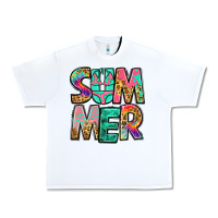 White summer leopard tie dye Urban Heavy Tee - Jasminsmagicworld