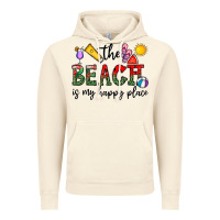 Vintage Artic the beach is my happy place Vintage Hoodie - CowhideDigitalArt