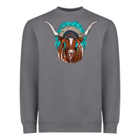 Storm texas longhorn indian headdress Heavyweight Sweatshirt - JahusDesignShop