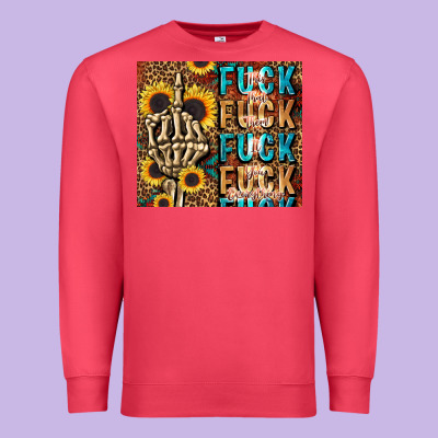 Fuck Premium Sweatshirt Designed By Lillyallendesigns