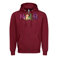 Burgundy nola cake mardi gras Zipper Hoodie - MaliasSmallBusiness