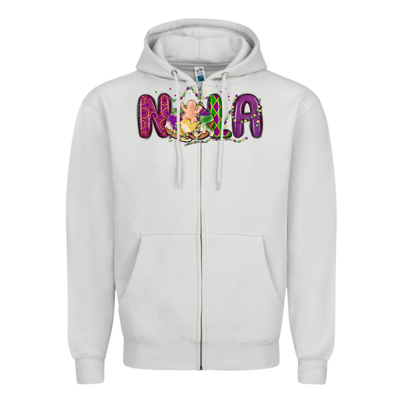 Nola Cake Mardi Gras Zipper Hoodie by MaliasSmallBusiness | Teevron