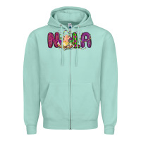 Seafoam nola cake mardi gras Zipper Hoodie - MaliasSmallBusiness