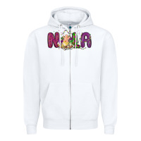 White nola cake mardi gras Zipper Hoodie - MaliasSmallBusiness