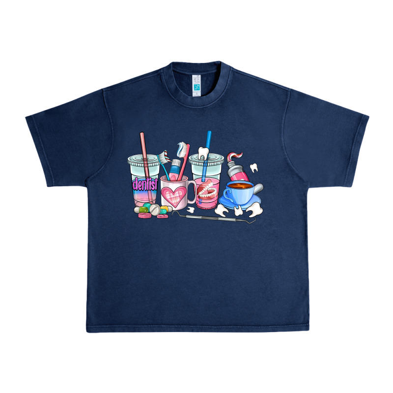 Dentist Coffee Cups Urban Heavy Tee by AdoDesignShop | Teevron