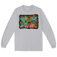 Moon Dust wooden cross background Long Sleeve Tee - BarkalooDesign