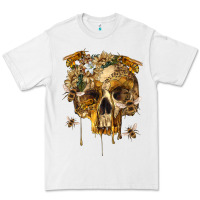 White Flower Skeleton Bees Premium Tee - RanaPortraitStore