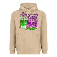 Mushroom this witch needs coffee before any hocus pocus Heavyweight Hoodie - BundleAndBundleShop