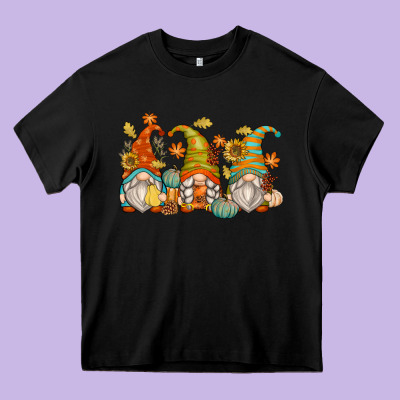Fall Gnomes Heavy Core Tee Designed By Zillion Design Studio