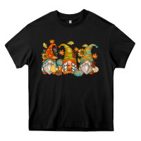 Black fall gnomes Heavy Core Tee - Zillion Design Studio