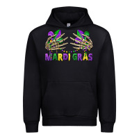Black mardi gras skeleton hands Urban Hoodie - CowGirlArtShop