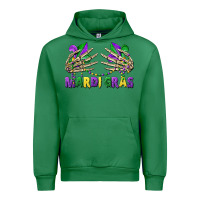 Emerald mardi gras skeleton hands Urban Hoodie - CowGirlArtShop