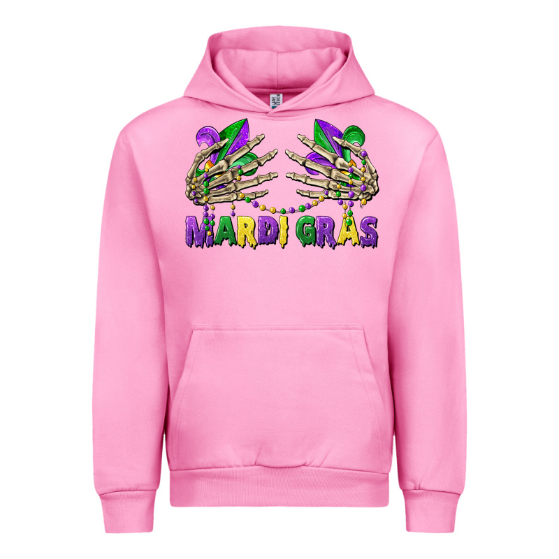 Mardi Gras Skeleton Hands Urban Hoodie by CowGirlArtShop | Teevron