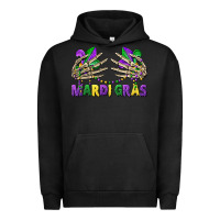 Pigment Black mardi gras skeleton hands Urban Hoodie - CowGirlArtShop