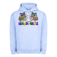 Pigment Grape Ice mardi gras skeleton hands Urban Hoodie - CowGirlArtShop
