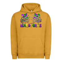 Pigment Peanut Butter mardi gras skeleton hands Urban Hoodie - CowGirlArtShop