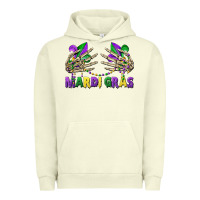 Pigment Pistachio mardi gras skeleton hands Urban Hoodie - CowGirlArtShop