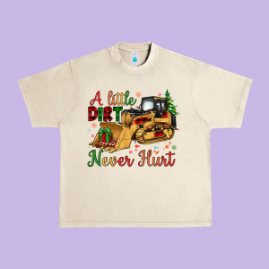 Christmas A Little Dirt Never Hurt Urban Heavy Tee Designed By Artiststas